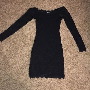 COPY - Cute Lace Black Minidress